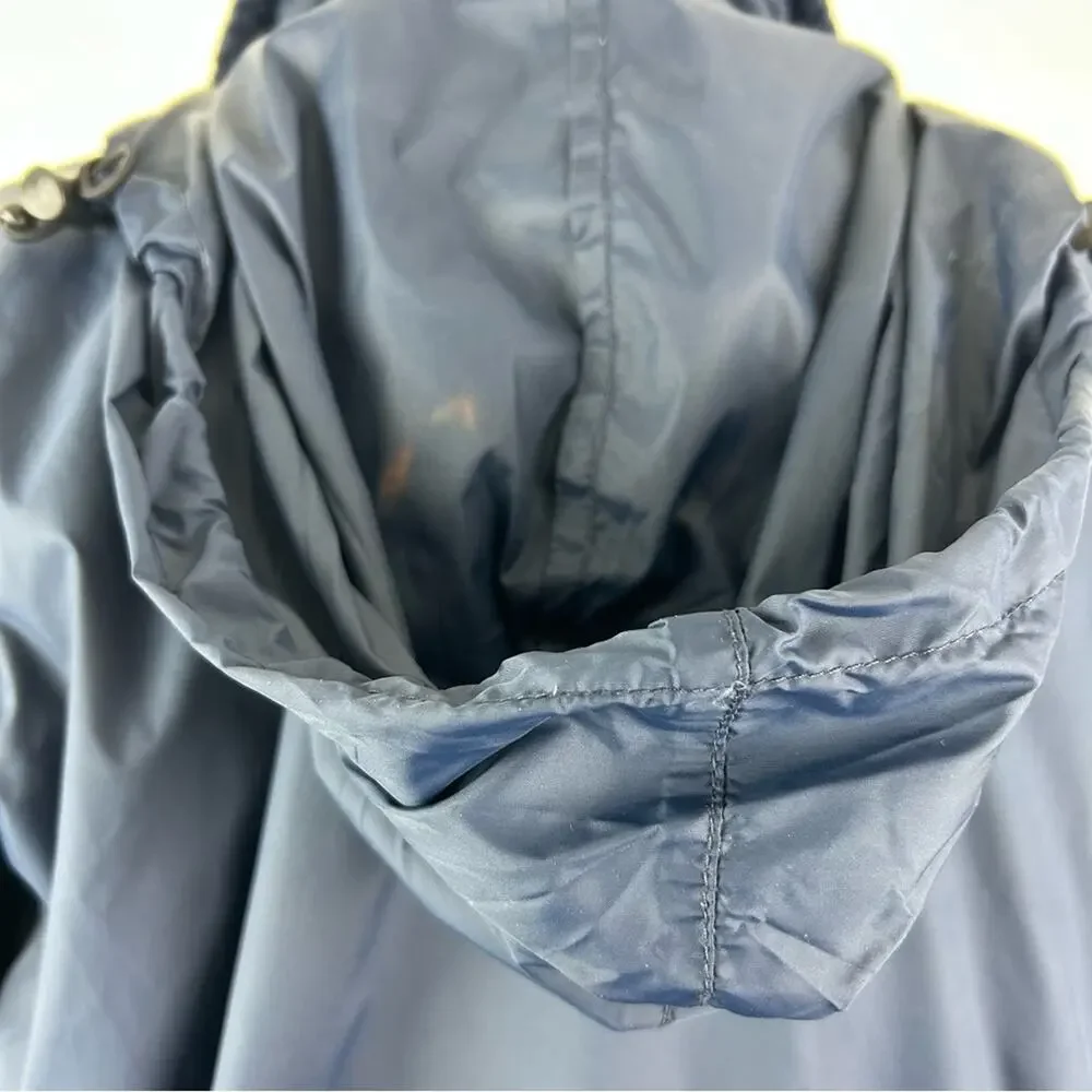 Ralph Lauren Polo Jeans Vintage Windbreaker Fleece Lined‎ Spell Out Sleeve As-is